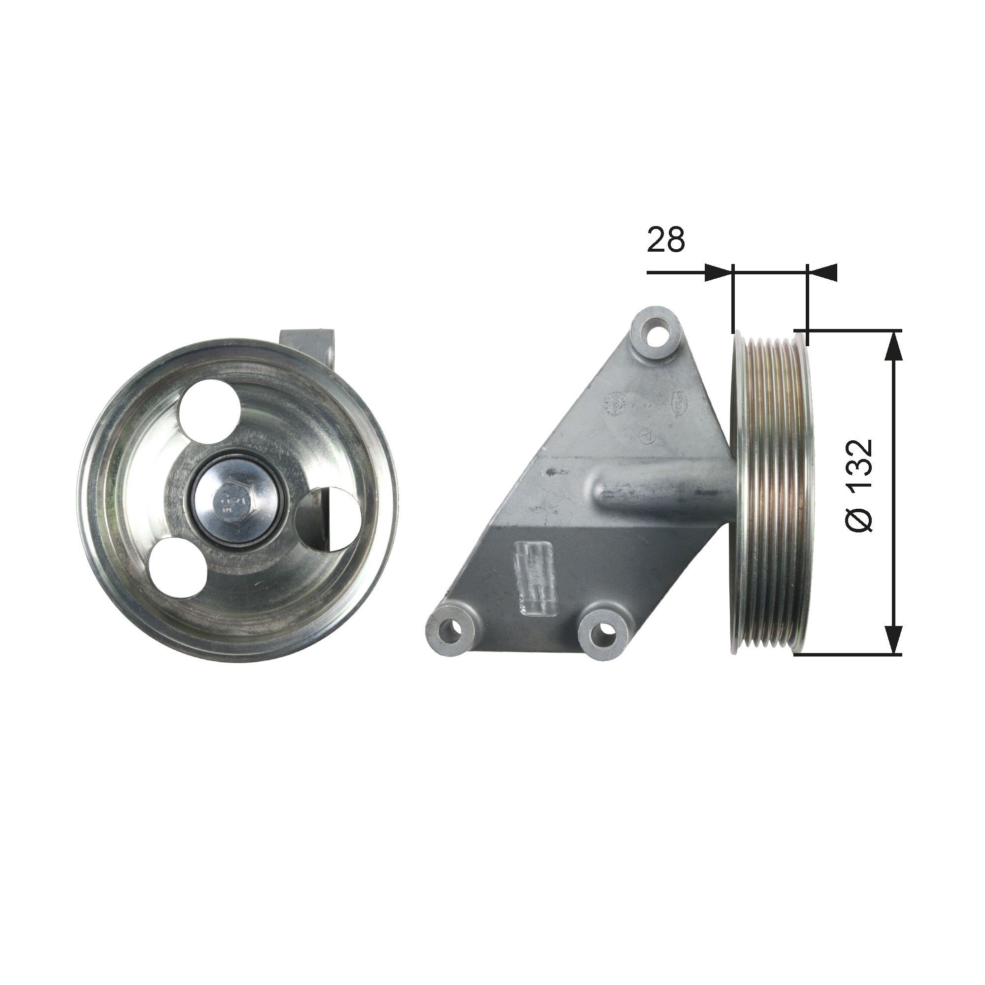 GATES Deflection / Guide Pulley, v-ribbed belt Article number: T36428 cheaply