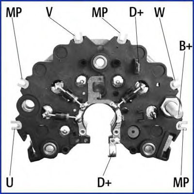 HITACHI Rectifier, alternator Article number: 139490 cheaply