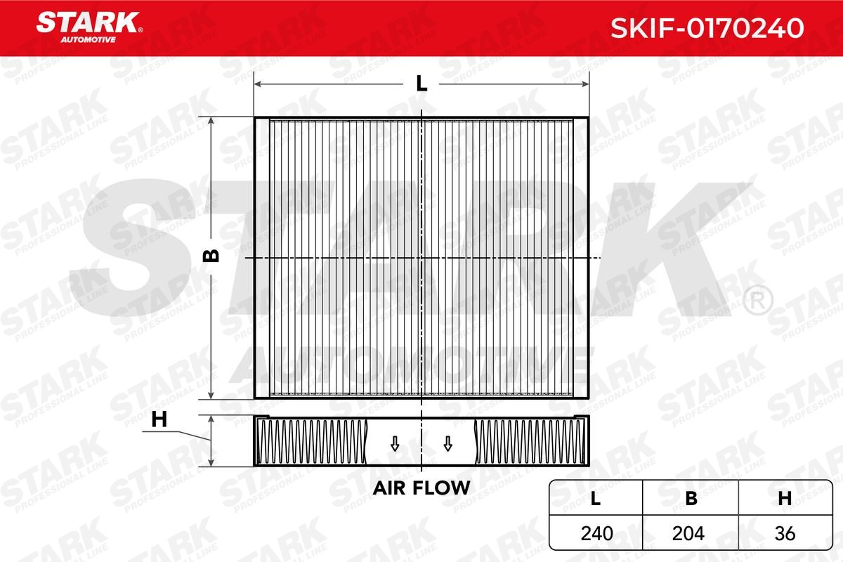 STARK Pollen filter Article number: SKIF-0170240 cheaply