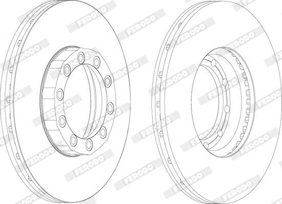 FERODO Brake disc Article number: FCR169A cheaply