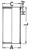 KOLBENSCHMIDT 89734190 Cylinder Sleeve LT 2.8 TDI 125 PS Diesel 2006