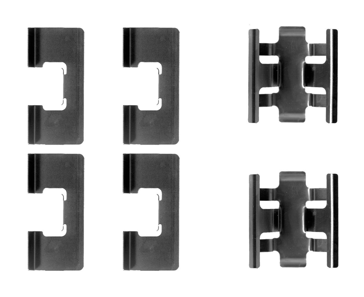 BOSCH 1 987 474 608 Kit accessori, pastiglia freno CIVIC 1.6 VTi 160 CV Benzina 2001