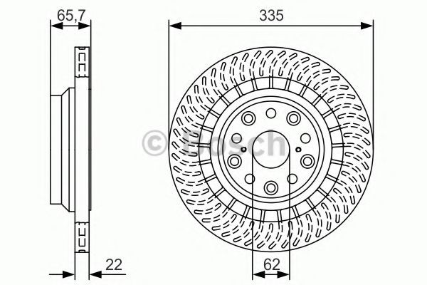 BOSCH Bremseskive artikkelnummer: 0 986 479 T34 billig