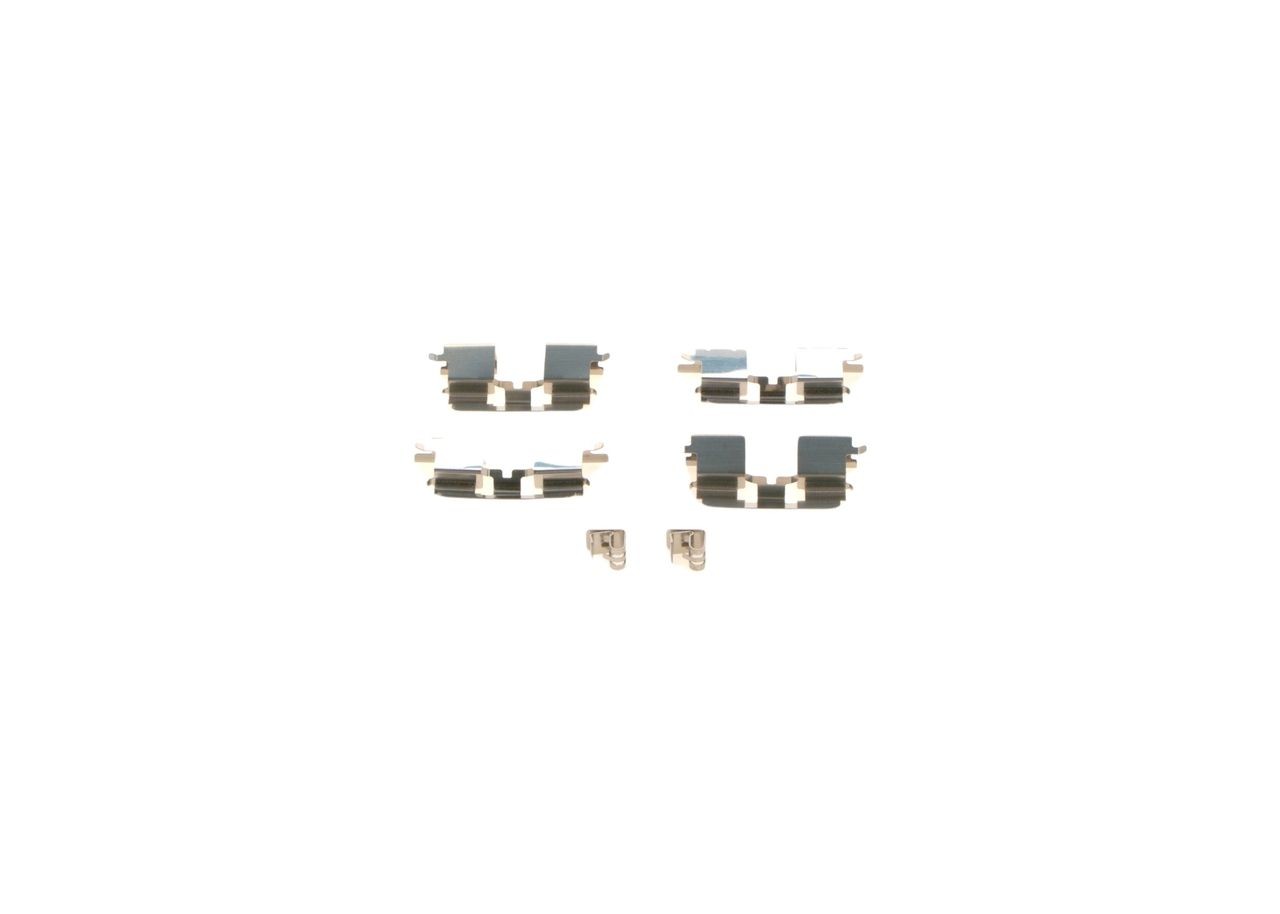 BOSCH 1 987 474 641 Accessory Kit, disc brake pads AVENSIS 2.4 VVT-i (ACM21) 156 PS Petrol 2009