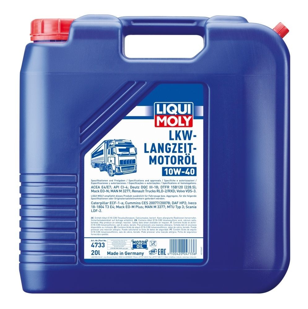 LIQUI MOLY Motorolie Truck Long-life Varenummer: 4733 billige