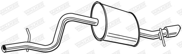 WALKER Rear silencer Article number: 24035 cheaply