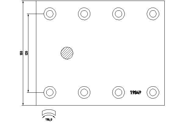 TEXTAR Brake Lining Kit, drum brake Article number: 1984902 cheaply