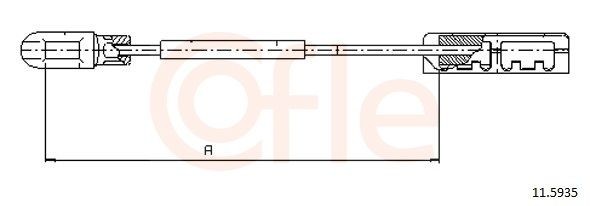 COFLE Hand brake cable Article number: 11.5935 cheaply