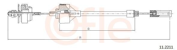 COFLE Clutch Cable Article number: 11.2211 cheaply