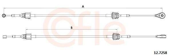 COFLE Clutch Cable Article number: 11.2145 cheaply