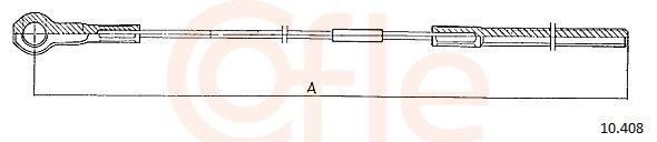 COFLE Hand brake cable Article number: 10.408 cheaply