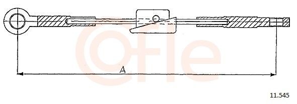 COFLE Hand brake cable Article number: 11.545 cheaply