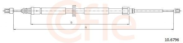 COFLE Hand brake cable Article number: 10.6796 cheaply