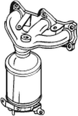 BOSAL Catalytic converter Article number: 090-782 cheaply