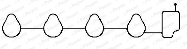 PAYEN Pakning, indsugningsmanifold Varenummer: JD6037 billige