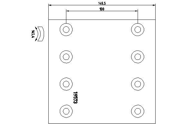 TEXTAR Brake Lining Kit, drum brake Article number: 1957307 cheaply