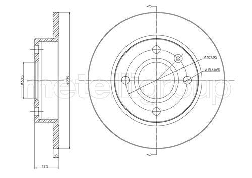 METELLI Brake disc Article number: 23-0168 cheaply