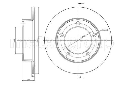 METELLI Brake disc Article number: 23-0206 cheaply