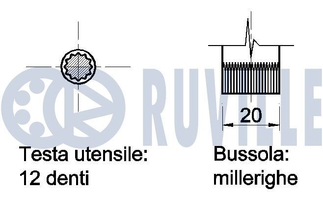 RUVILLE 5543050 Rullikukomplekt, hammasrihm GOL 1.0 61 HP Bensiin 2005