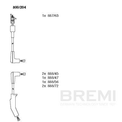 BREMI Ignition lead Article number: 764/45 cheaply
