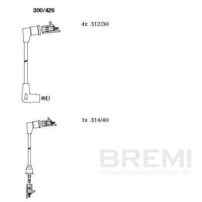 BREMI Ignition lead Article number: 8A14/74 cheaply