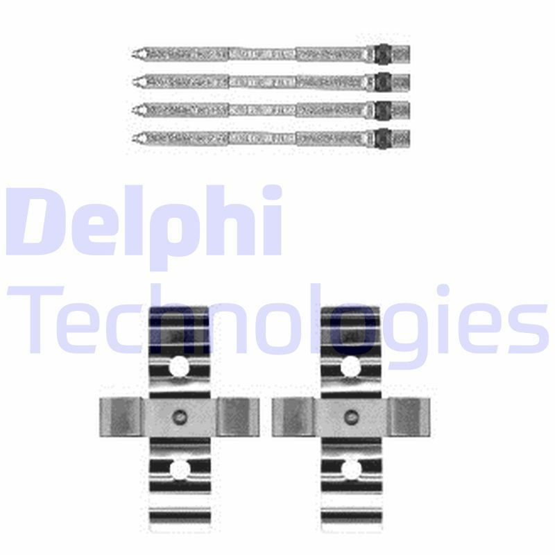 DELPHI LX0604 Lisakomplekt, ketaspiduriklotsid PUNTO 1.4 (199.AXX1B) 163 HP Bensiin