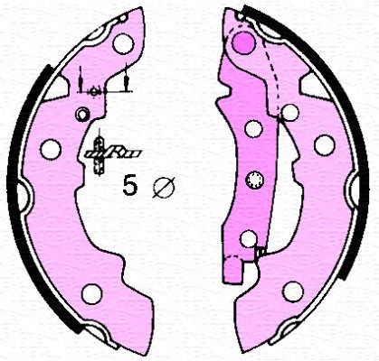 MAGNETI MARELLI Brake Shoe Article number: 360219192003 cheaply