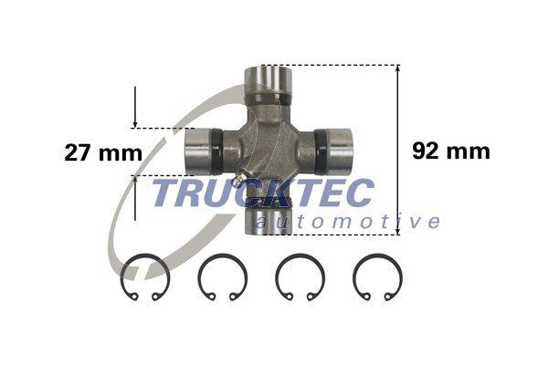 TRUCKTEC AUTOMOTIVE Drive shaft coupler Article number: 02.34.043 cheaply