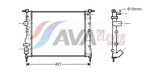 AVA COOLING SYSTEMS Automatic transmission oil cooler Article number: HY3378 cheaply