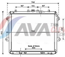 AVA COOLING SYSTEMS Fan, radiator Article number: SU7516 cheaply