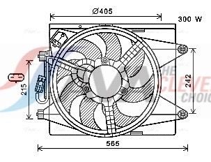 AVA COOLING SYSTEMS Fan, radiator Article number: LC7501 cheaply