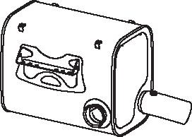 DINEX Middle- / End Silencer Article number: 28490 cheaply