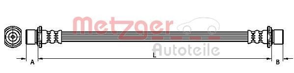 METZGER Brake hose Article number: 4110970 cheaply