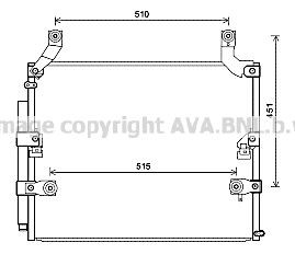 PRASCO Air conditioning condenser Article number: TO5697D cheaply