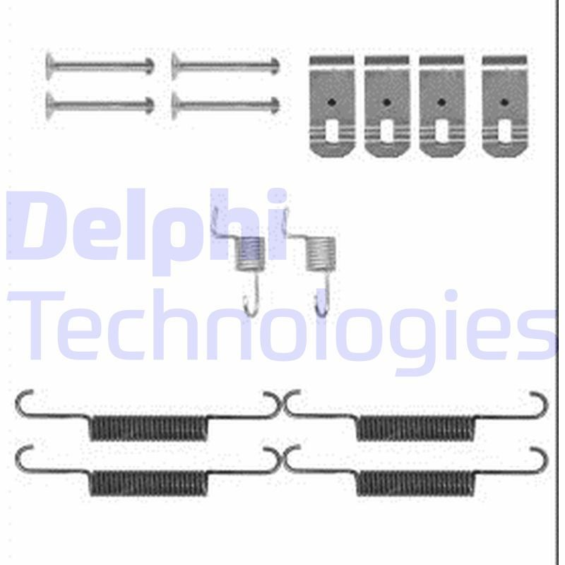DELPHI LY1399 Brake shoe fitting kit CR-V 2.0 i-VTEC (RE5, RE1) 150 PS Petrol