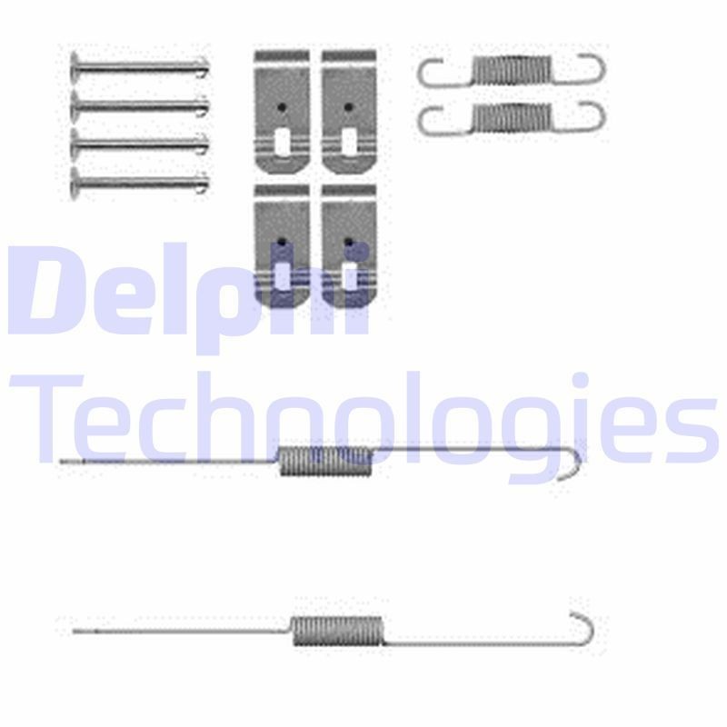 DELPHI LY1382 Accessory Kit, brake shoes D-MAX 2.5 DiTD 4x4 136 PS Diesel 2012