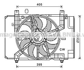 PRASCO Ventilator hladilnika številka artikla: DN7532 poceni