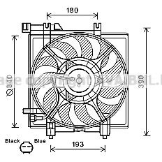 PRASCO Fan, radiator Article number: SU7516 cheaply