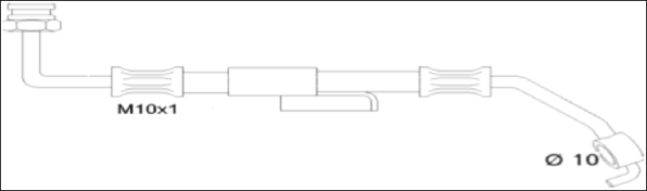 REMSA Brake hose Article number: 1903.78 cheaply