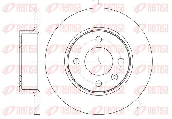 REMSA Brake disc Article number: 6060.00 cheaply