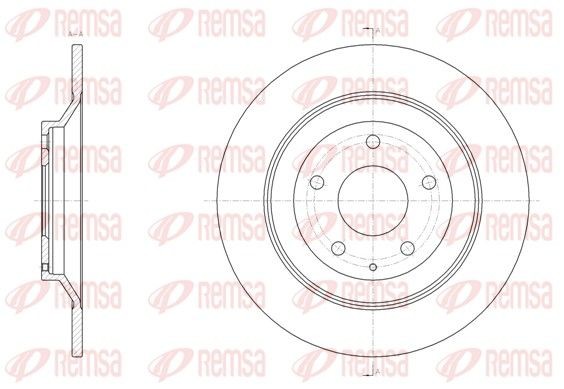 REMSA Brake disc Article number: 61518.00 cheaply