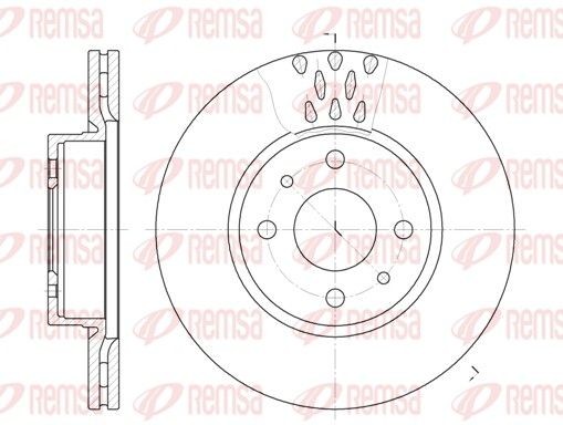 REMSA Brake disc Article number: 6186.10 cheaply