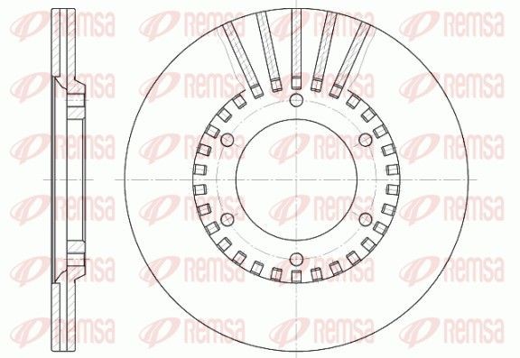 REMSA Brake disc Article number: 6337.10 cheaply