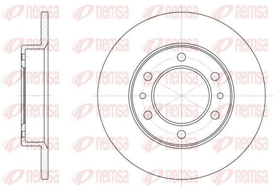 REMSA Brake disc Article number: 6505.00 cheaply