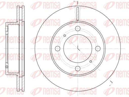 REMSA Brake disc Article number: 6539.10 cheaply