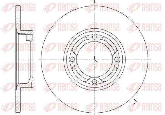 REMSA Brake disc Article number: 6832.00 cheaply