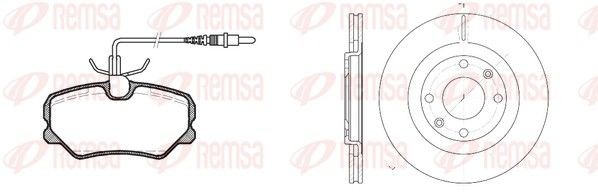 REMSA Kit dischi e pastiglie Numero articolo: 8262.00 poco costoso
