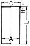 KOLBENSCHMIDT 89823190 Cylinder Sleeve GRANVIA 3.0 TD (KCH10) 140 PS Diesel 2004
