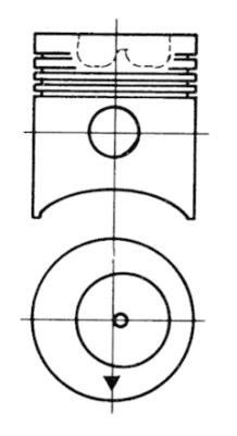 KOLBENSCHMIDT 88634110 Cylinder Sleeve 504 1.8 73 PS Petrol 1986