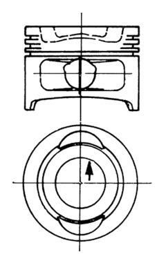 KOLBENSCHMIDT Piston Article number: 90129700 cheaply